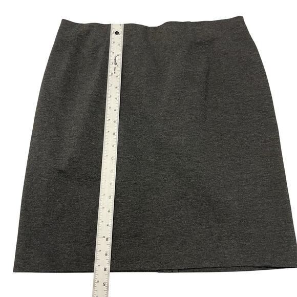 J. Jill Pencil Skirt Women's Size Medium Petite Stretch Viscose Blend Gray - Picture 3 of 6